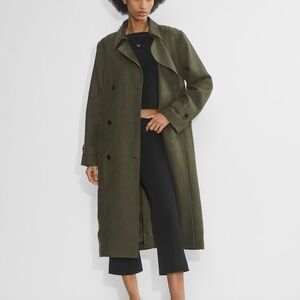 Olive Green Women's Trench Coat